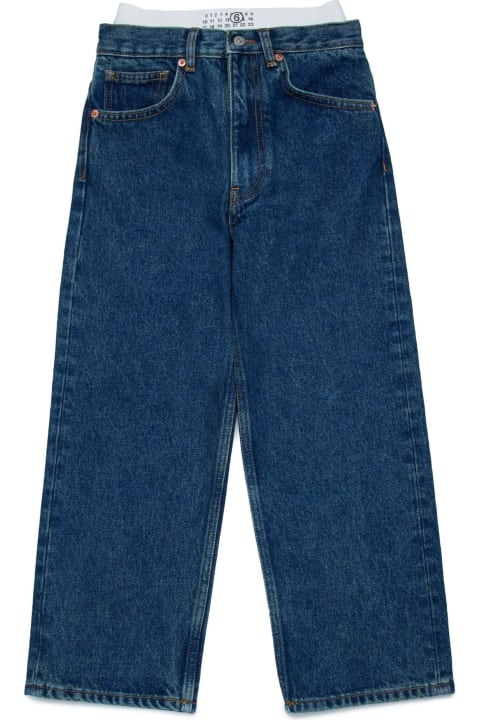 Maison Margiela Bottoms for Girls Maison Margiela Maison Margiela Jeans Blue