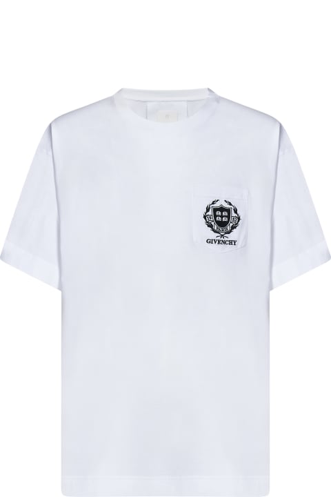 Givenchy Sale for Men Givenchy Logo Embroidery T-shirt
