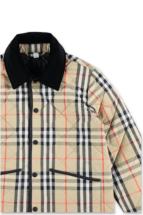 Homeware Burberry Burberry Quilted Nylon Check Jacket For Kids