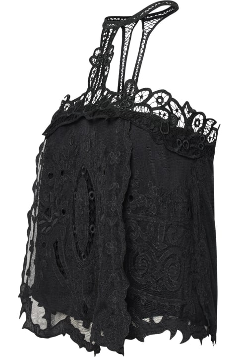 Topwear for Women Isabel Marant 'vannel' Black Cotton Blend Top
