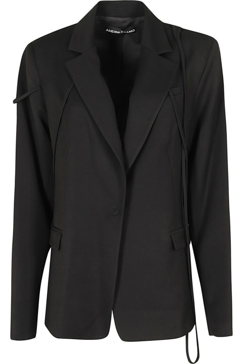 ANDREĀDAMO Coats & Jackets for Women ANDREĀDAMO Flannel Square Jacket