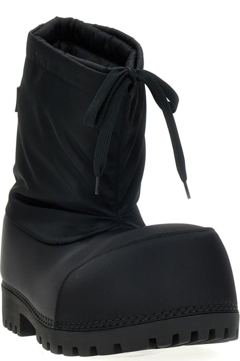 Boots for Men Balenciaga Black Nylon Alaska Ankle Boots