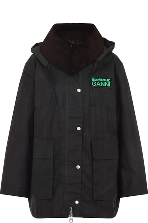 Barbour for Kids Barbour Hood Ttn Duffle Wax Jacket