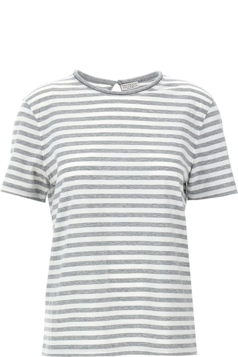 Brunello Cucinelli Topwear for Women Brunello Cucinelli Striped T-shirt