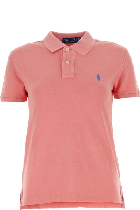 ウィメンズ新着アイテム Polo Ralph Lauren Dark Pink Piquet Polo Shirt