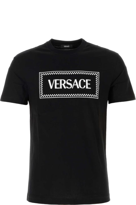 Versace for Men Versace Black Cotton T-shirt