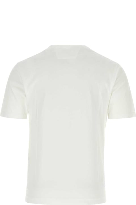 C.P. Company Topwear for Men C.P. Company White Cotton T-shirt