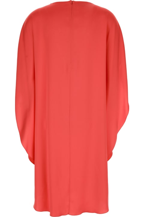 Gianluca Capannolo for Women Gianluca Capannolo Orange Midi Dress With Boat Neck In Techno Fabric Woman
