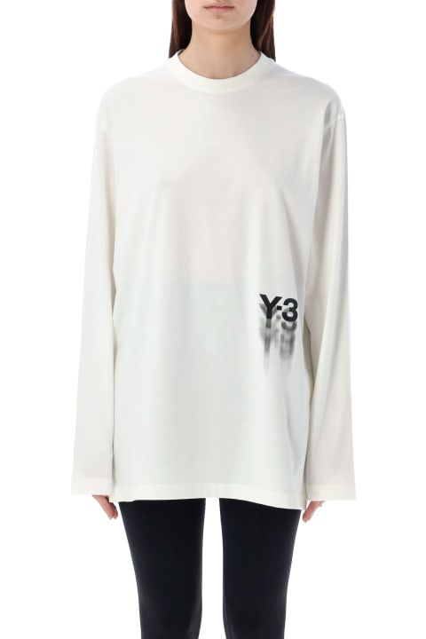 Y-3 Topwear for Women Y-3 Graphic Long Sleeves Tee