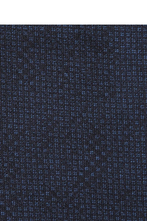 Canali for Men Canali Geometric Pattern Blue Tie