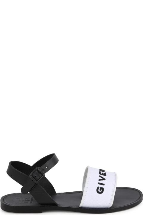 Givenchy for Girls Givenchy Sandals With Logo Embroidery
