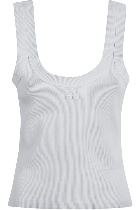 ウィメンズ新着アイテム Alexander Wang Logo Ribbed Tank Top