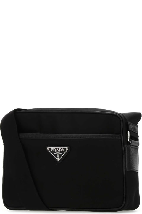Prada for Men Prada Black Re-nylon Crossbody Bag