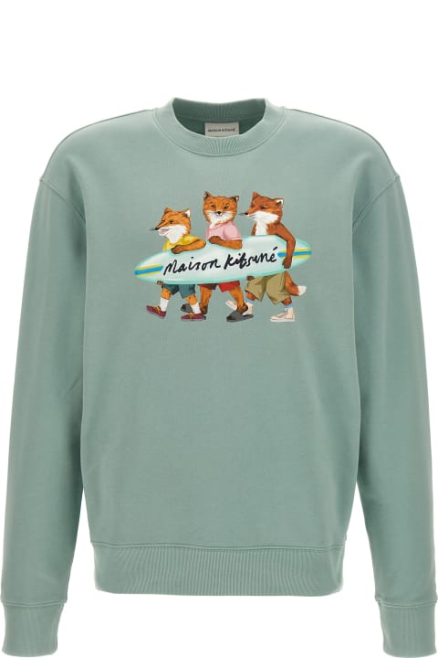 Maison Kitsuné Fleeces & Tracksuits for Men Maison Kitsuné 'surfing Fox' Sweatshirt