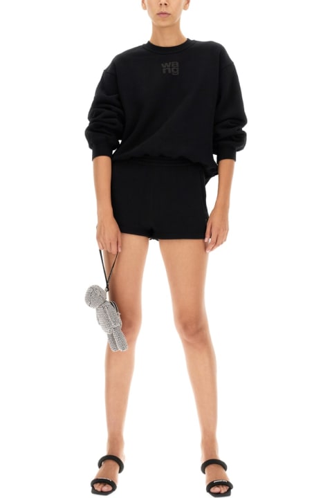 T by Alexander Wang Women T by Alexander Wang Shorts With Embossed Logo