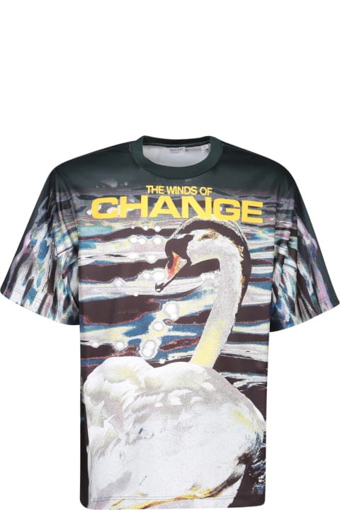 メンズ Burberryのトップス Burberry Swan Print T-shirt