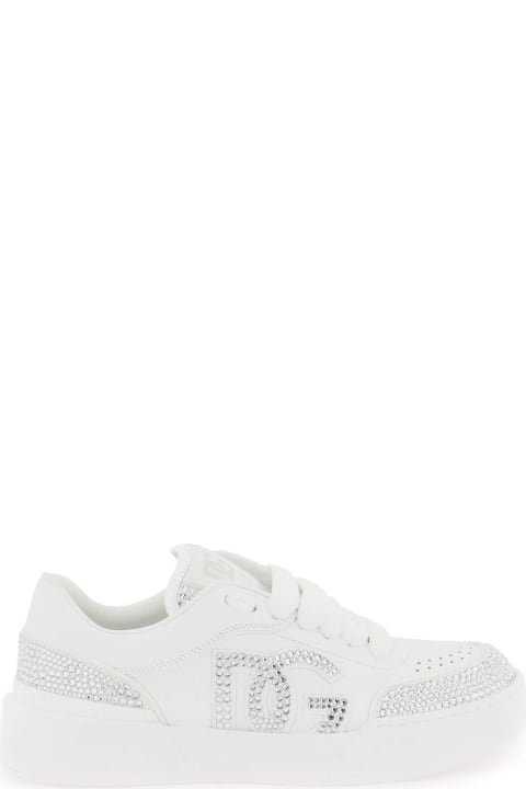 Dolce & Gabbana for Women Dolce & Gabbana New Roma Embellished Sneakers