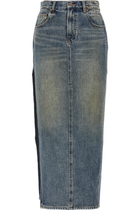 Homeware R13 'devon Side Slit' Skirt