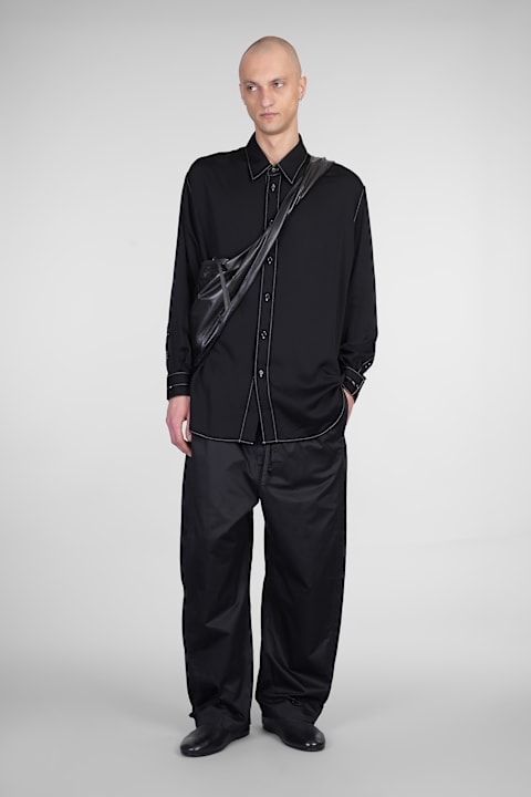 メンズ Lemaireのウェア Lemaire Shirt In Black Viscose