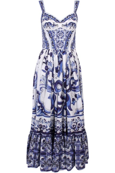 Fashion for Women Dolce & Gabbana Majolica-print Bustier Dress