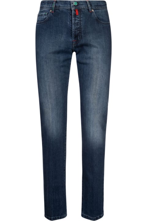 Kiton Jeans for Men Kiton Fitted Buttoned Jeans