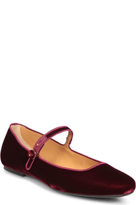 أدوات منزلية Tod's Almond-toe Velvet Ballet Flats