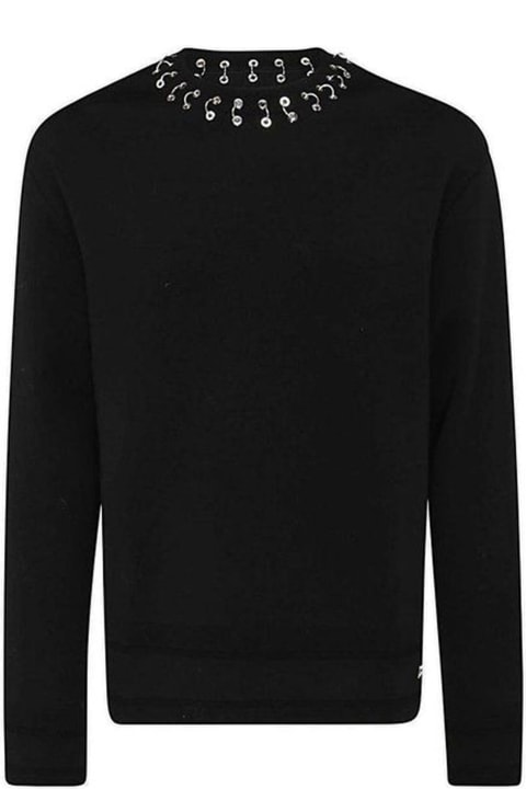 Givenchy Sweaters for Men Givenchy Hoop Detailed Neckline Jumper