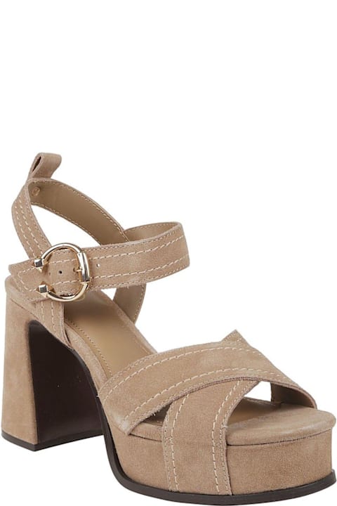 Ash for Men Ash Melany Cross-over Strap Platform Sandals