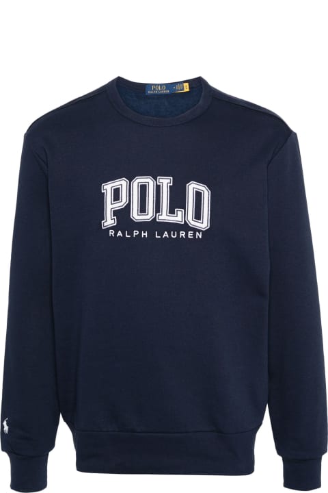 Ralph Lauren Fleeces & Tracksuits for Men Ralph Lauren Blue Cotton Blend Sweatshirt