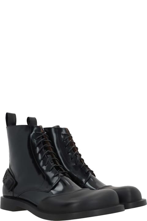 Loewe Boots for Men Loewe Leather Lace-up Boots