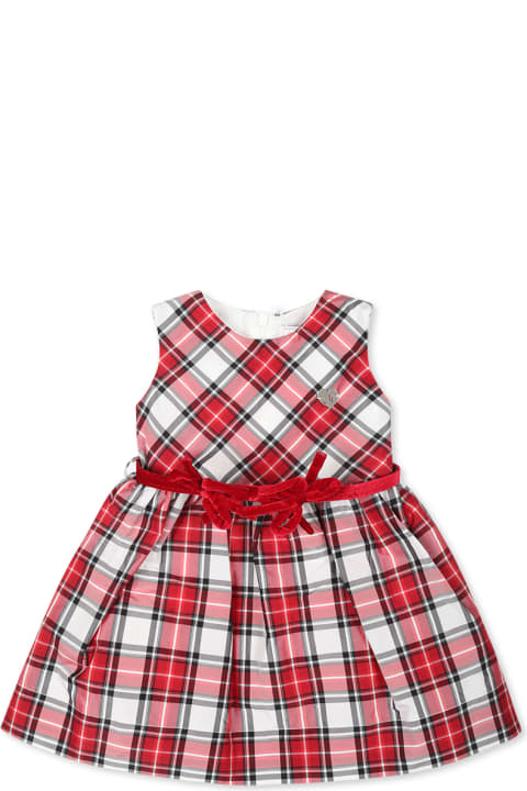 أدوات منزلية Monnalisa Red Dress For Baby Girl With Heart