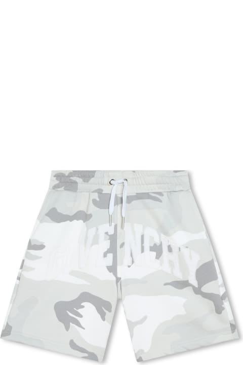 Givenchy Kids Givenchy Shorts With Camouflage Print