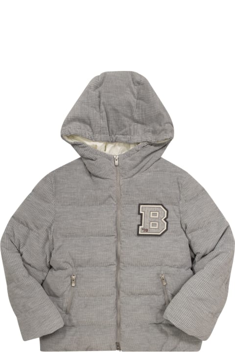 Brunello Cucinelli Coats & Jackets for Boys Brunello Cucinelli Down Jacket With Padded Hood