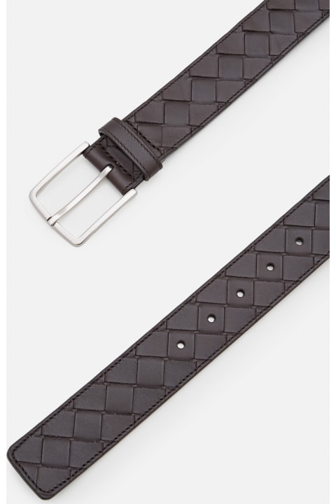 Fashion for Men Bottega Veneta Intreccio Leather Belt