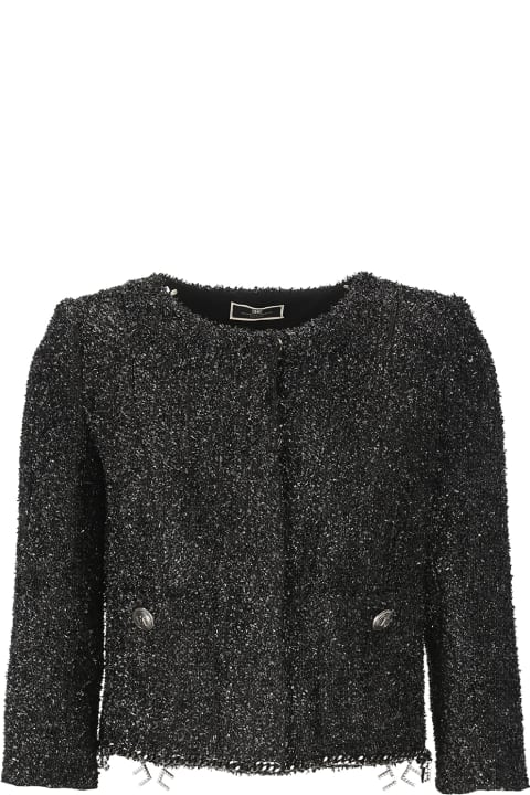 Elisabetta Franchi Coats & Jackets for Women Elisabetta Franchi Tweed Lurex Blazer