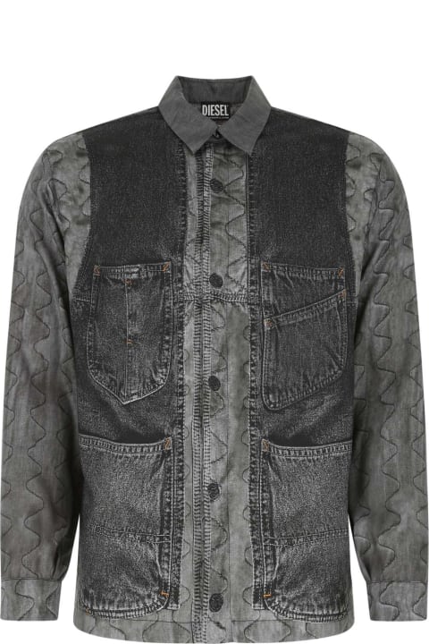 Diesel Coats & Jackets for Women Diesel Printed Polyester Shirt