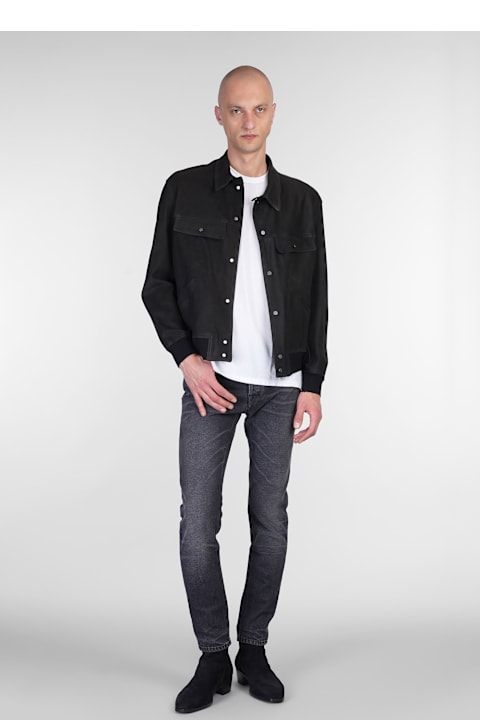 Salvatore Santoro Clothing for Men Salvatore Santoro Leather Jacket In Black Leather