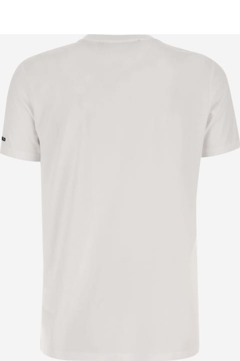 メンズ Karl Lagerfeldのトップス Karl Lagerfeld Stretch Cotton T-shirt With Logo