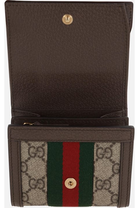 Homeware Gucci Ophidia Card Case Wallet In Gg Supreme Canvas