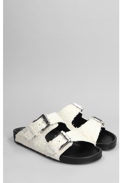 Sandals for Women IRO Billie Flats In Beige Cotton