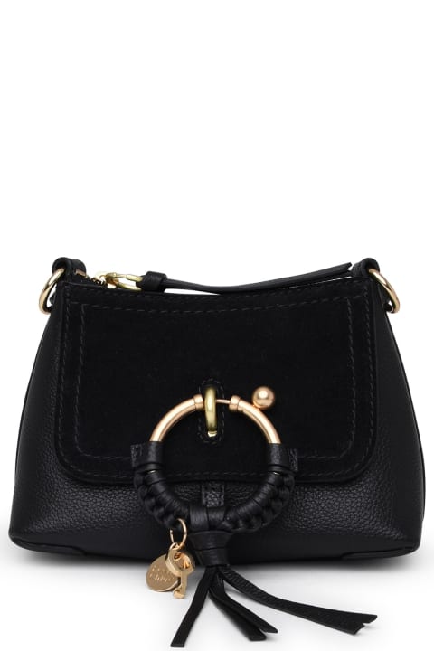 Fashion for Women See by Chloé Joan Mini Black Leather Crossbody Bag