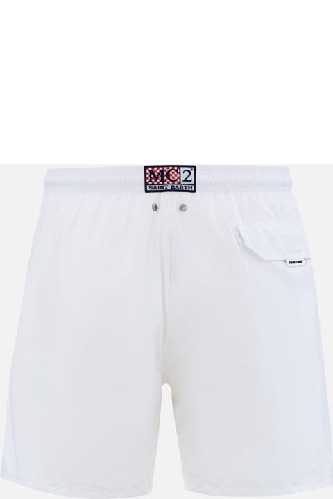 Homeware MC2 Saint Barth Man Lightweight Fabric White Swim Shorts Lighting Pantone | Pantone® Special Edition