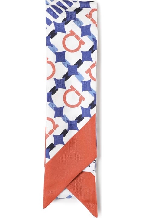 Ferragamo Scarves & Wraps for Women Ferragamo Scarf With Logo Print
