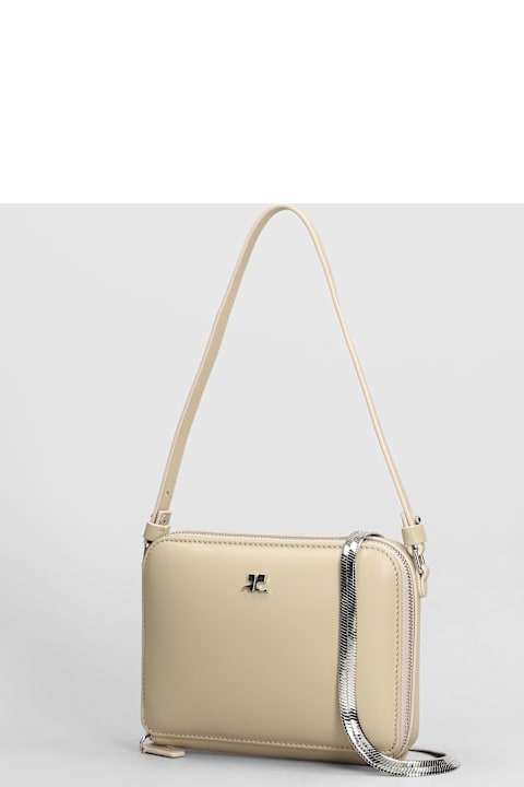 Courrèges Shoulder Bags for Women Courrèges Shoulder Bag In Beige Leather