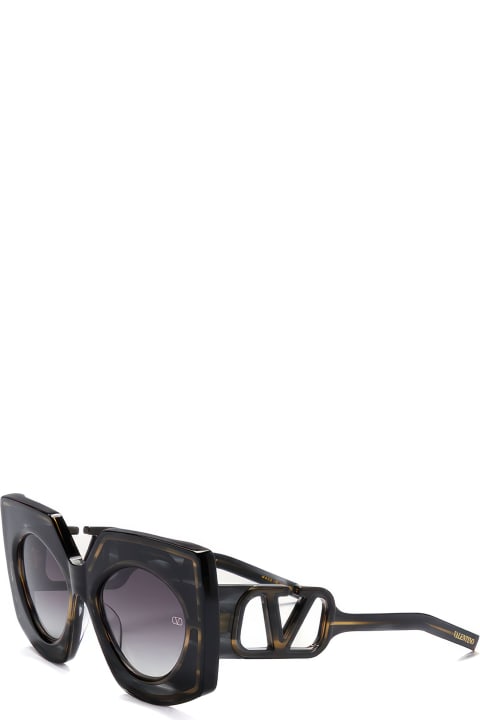 ウィメンズ Valentino Eyewearのアイウェア Valentino Eyewear V-soul - Black / Gold Sunglasses