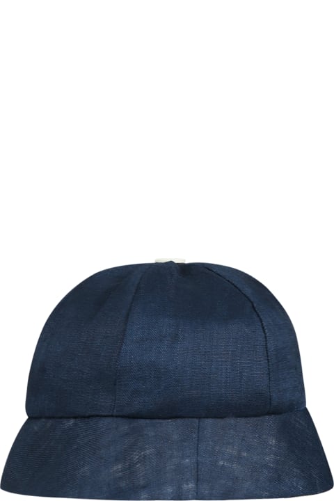 Accessories & Gifts for Baby Boys La stupenderia Blue Hat For Baby Boy