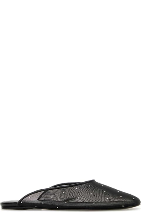 Magda Butrym for Kids Magda Butrym Black Mesh Slippers