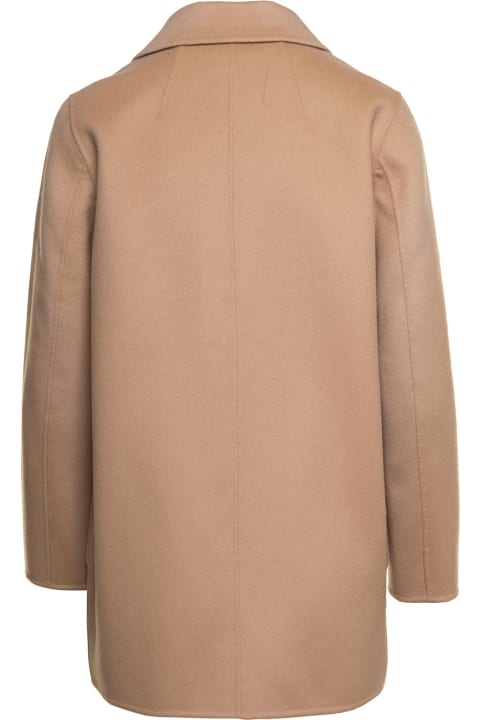 Theory Coats & Jackets for Women Theory 'clairene' Beige Jacket With Notched Revers In Wool And Cashmere Woman