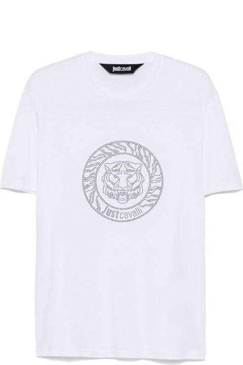 Just Cavalli for Men Just Cavalli Logo Embellished Crewneck T-shirt