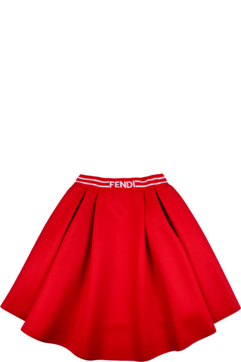 Flared Skirt With Logo